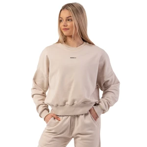 Nebbia Loose Fit Sweatshirt "Feeling Good" Cream M-L