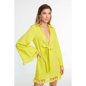 Trendyol Green Tie Detailed Kimono&Caftan