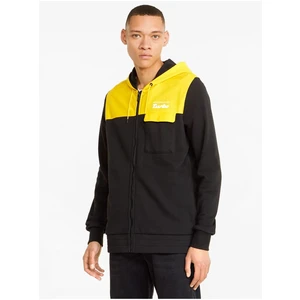 Yellow-Black Men's Sports Hoodie Puma - Men