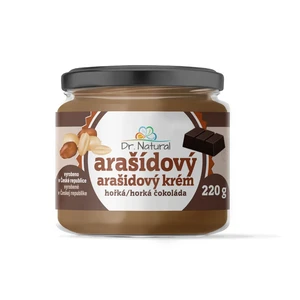 Dr. Natural Arašídový krém s hořkou čokoládou 220 g