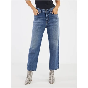 Navy Blue Women's Straight Fit Diesel Jeans - Women's
