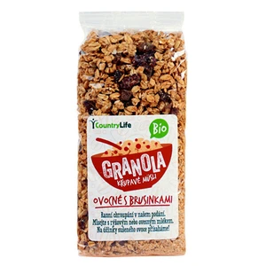 Country Life Granola - Křupavé müsli ovocné s klikvou BIO 350 g