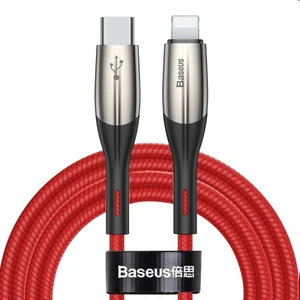 Baseus Horizontal Data Cable USB-C/Lightning 2m, červený