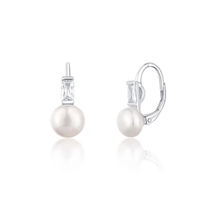JwL Luxury Pearls Půvabné stříbrné náušnice s pravými perlami JL0716