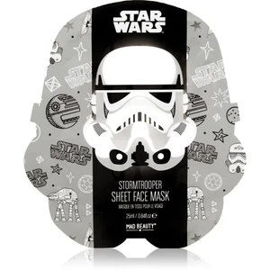 Mad Beauty Star Wars Storm Trooper hydratační plátýnková maska s výtažkem zeleného čaje 25 ml