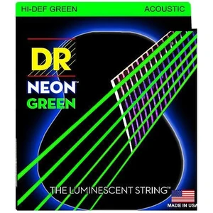 Dr Nga 11-50 Neon Green Struny Gitara Akustyczna