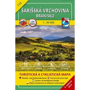 Šarišská vrchovina Branisko 1:50 000