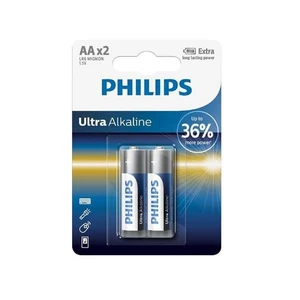 Tužkové baterie AA Philips Ultra Alkaline LR6 E2B alkalické