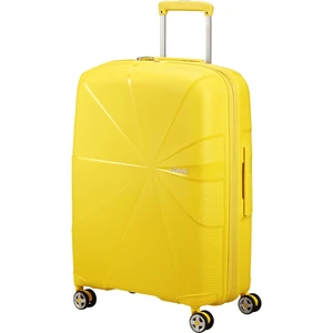 American Tourister Skořepinový cestovní kufr StarVibe M EXP 70/77 l - žlutá