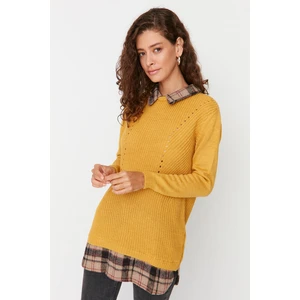 Trendyol Sweater - Yellow - Regular fit