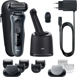 Braun Series 6 61-N7650cc elektrický holiaci strojček + náhradná hlavica Black