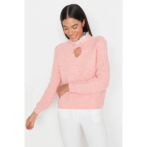 Trendyol Sweater - Pink - Regular fit