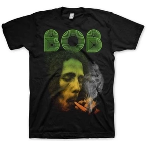 Bob Marley Tričko Smoking Da Erb Černá-Grafika XL