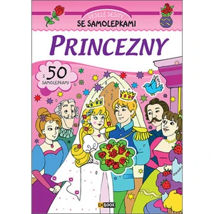 Veselé sešity se samolepkami Princezny -- S 50 samolepkami