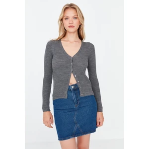 Trendyol Cardigan - Gray - Regular fit