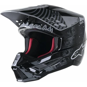 Alpinestars S-M5 Solar Flare Helmet Black/Gray/Gold Glossy M Helm