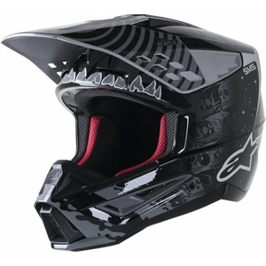 Alpinestars S-M5 Solar Flare Helmet Black/Gray/Gold Glossy M Prilba
