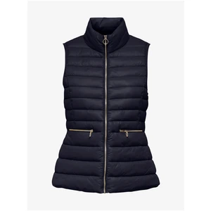 Dark blue quilted vest ONLY Madeline - Women
