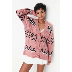 Trendyol Cardigan - Pink - Regular fit