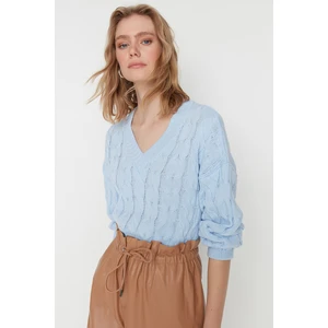 Trendyol Sweater - Blue - Regular fit