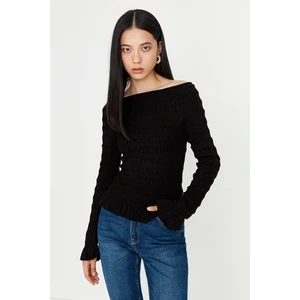 Trendyol Sweater - Black - Slim fit