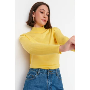 Trendyol Sweater - Yellow - Regular fit