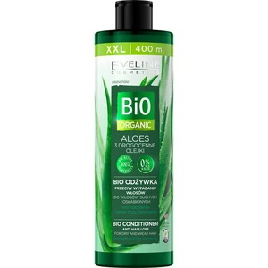 Eveline Cosmetics Bio Organic Natural Aloe Vera šampón proti vypadávaniu vlasov s aloe vera 400 ml