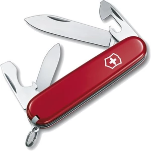 Švýcarský kapesní nožík Victorinox Recruit, nerezová ocel, červená