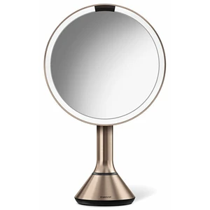 Simplehuman Dobíjecí zrcátko s dotykovým ovládáním intenzity osvětlení Dual Light 20 cm Rose Gold nerez ocel