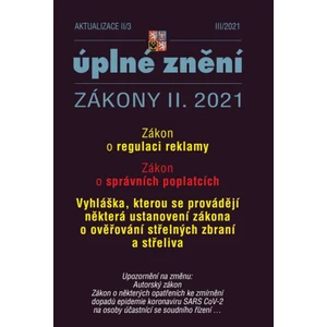 Aktualizace II/3 – Zákon o regulaci reklamy