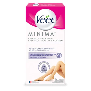 Veet Minima voskové depilační pásky na nohy 12 ks