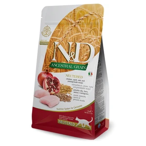 N&D Ancestral Grain Cat Neutered Chicken & Pomegranate 1,5kg