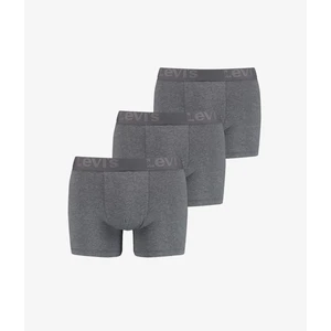 3PACK pánské boxerky Levis šedé (905045001 007)