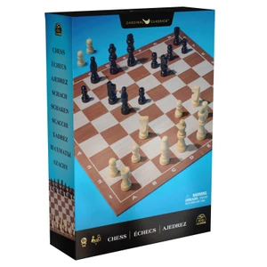 Šachy dřevěné klasik modré [HRA]