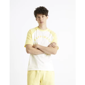 Celio Cotton T-Shirt Ceraglan Happiness - Men