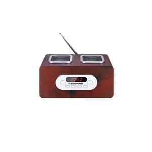 Rádioprijímač Blaupunkt PP5BR drevený rádioprijímač • retro dizajn • FM tuner • 60 predvolieb • USB • podpora MP3 • audio vstup • konektor na slúchadl