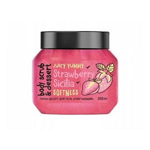 BISOU Tělový peeling Bio MonoLove Jahoda - Sicilia (Body Scrub) 250 ml