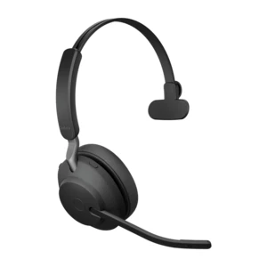 Headset s Bluetooth, s USB bez kabelu Jabra Evolve2 65 monaural přes uši černá