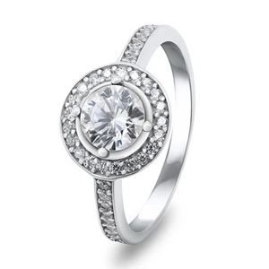 Brilio Silver Strieborný zásnubný prsteň RI025W 50 mm