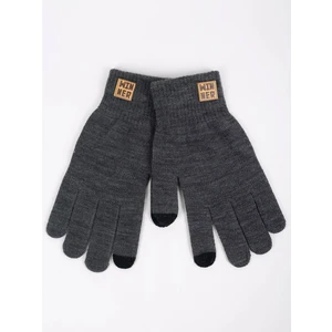 Yoclub Man's Gloves RED-0219F-AA50-012