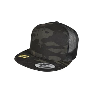 Black Multicam Trucker Cap