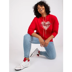 Big red blouse with Eileen application