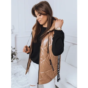 CAMILA women's beige vest Dstreet TY2700