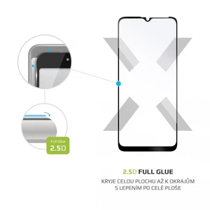 Tvrdené sklo FIXED Full-Cover na Motorola Moto G20 (FIXGFA-740-BK) čierne Vysoce kvalitní tvrzené sklo FIXED Full-Cover s lepením po celé ploše zajist