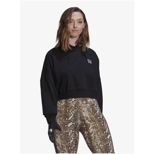 Black Women's Cropped Hoodie adidas Originals - Women