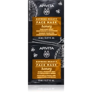 Apivita Express Beauty Honey hydratační a vyživující maska na obličej 2 x 8 ml