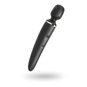 SATISFYER Wand-er Woman vibrátor s masážní hlavicí černý