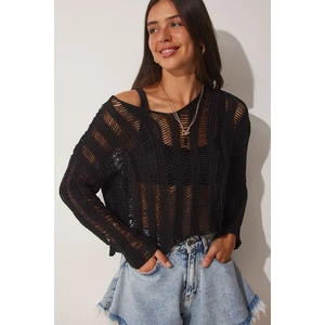 Happiness İstanbul Sweater - Black - Regular fit