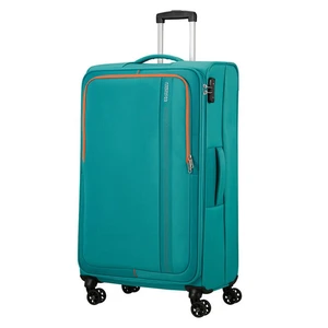American Tourister Látkový cestovní kufr Sea Seeker L 92,5 l - tyrkysová