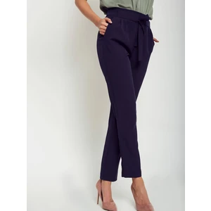 Pants tied at the waist navy blue